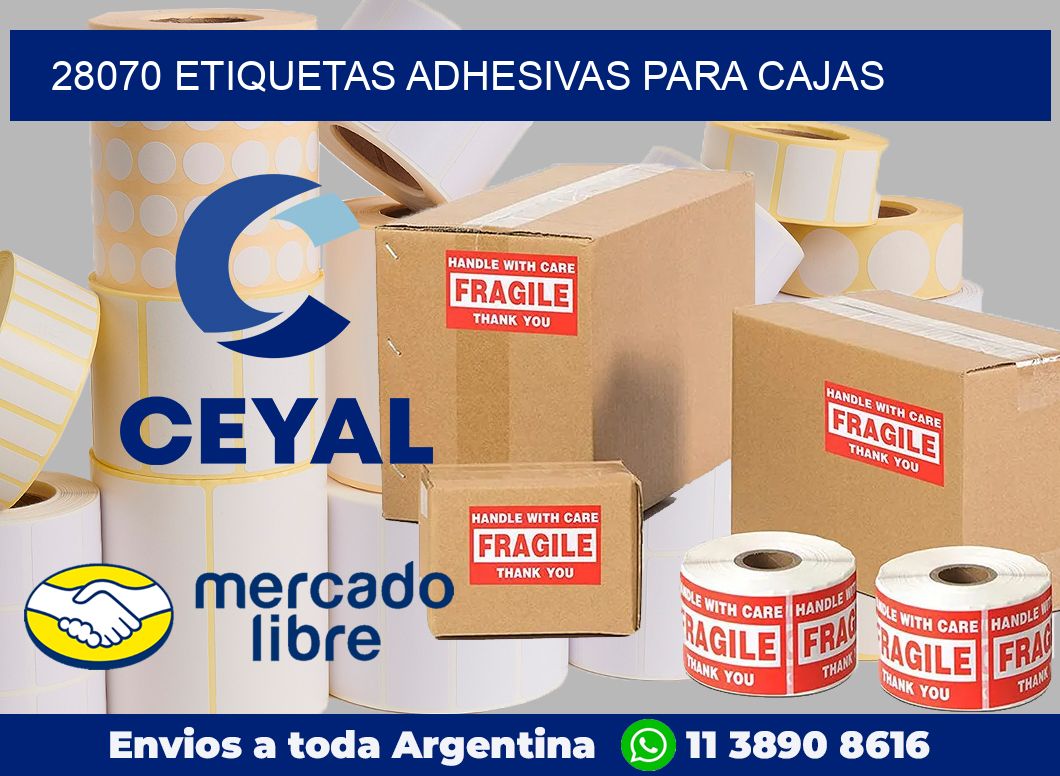 28070 Etiquetas adhesivas para cajas