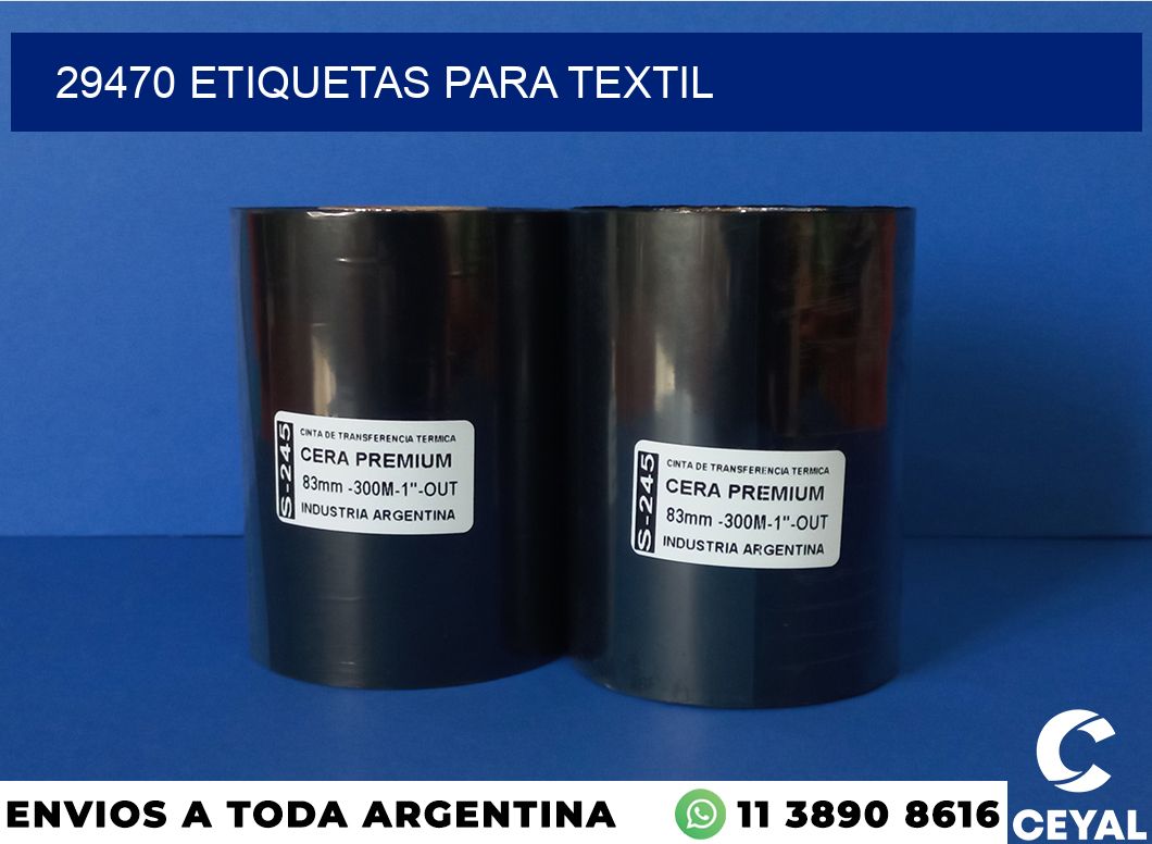 29470 etiquetas para textil
