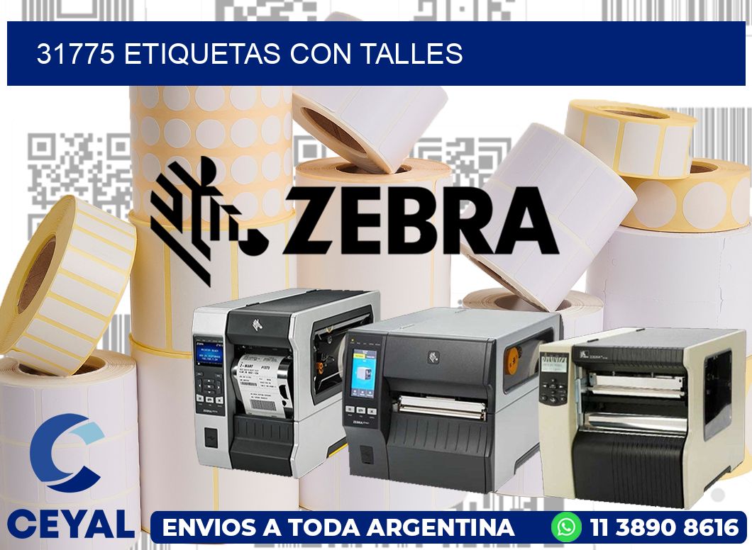 31775 Etiquetas con talles