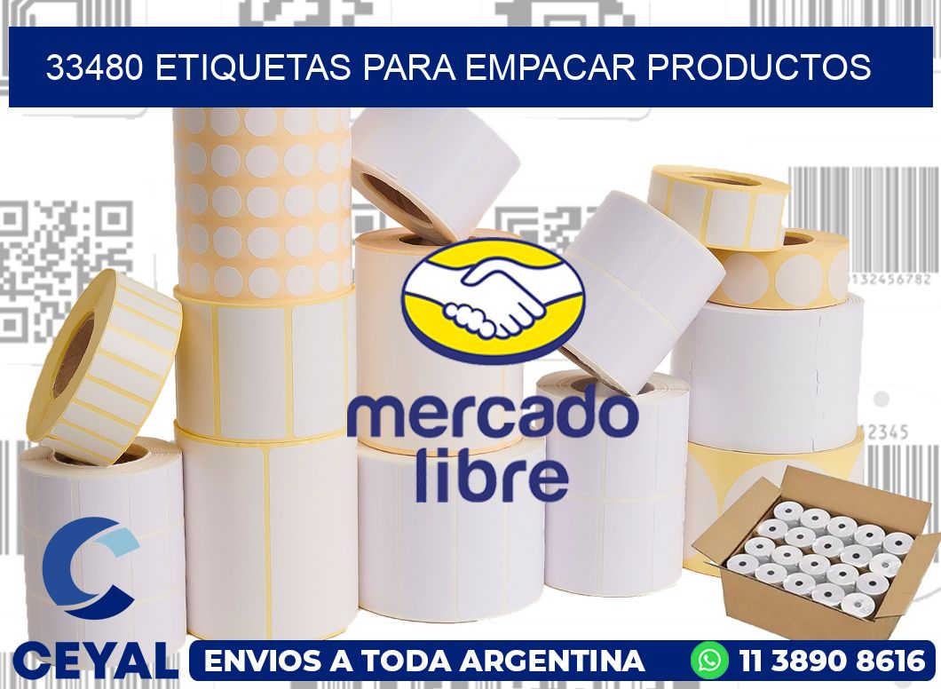 33480 etiquetas para empacar productos