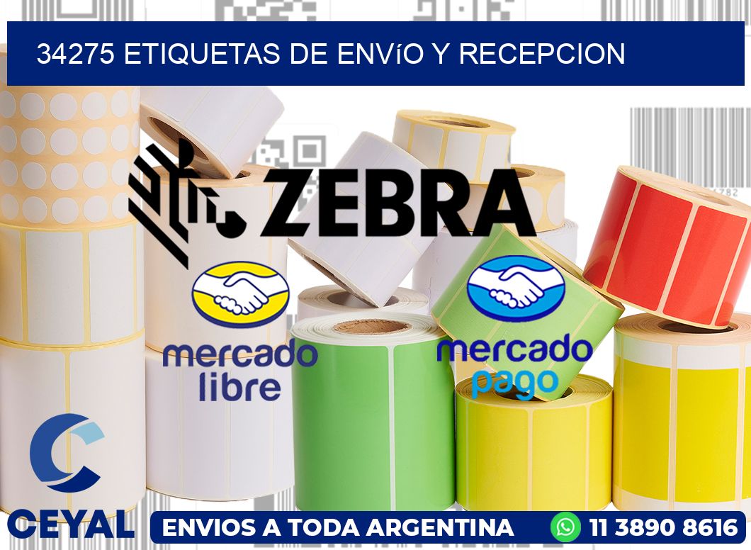 34275 Etiquetas de envío y recepcion