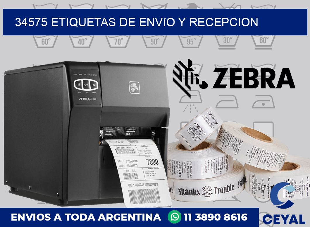 34575 Etiquetas de envío y recepcion