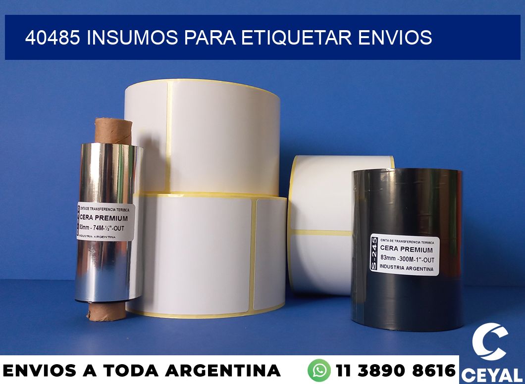 40485 insumos para etiquetar envios