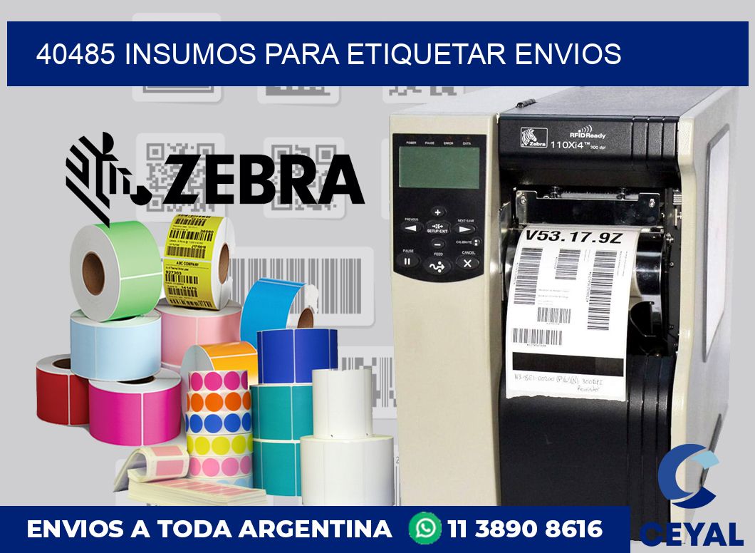 40485 insumos para etiquetar envios