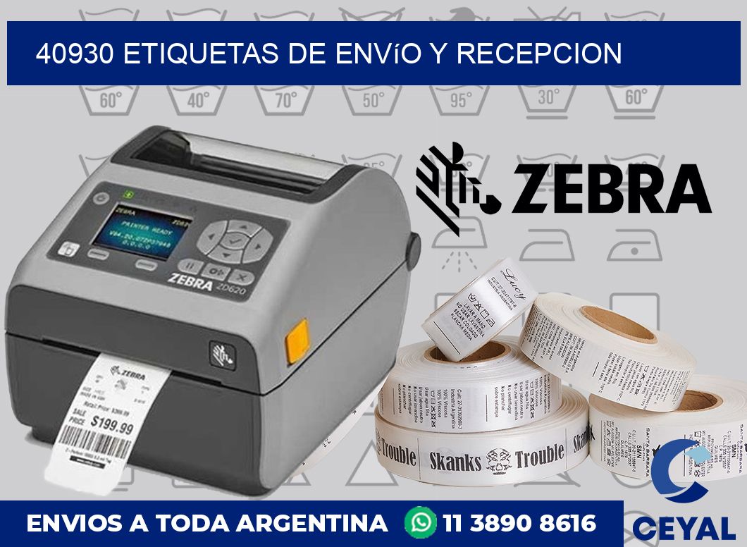 40930 Etiquetas de envío y recepcion