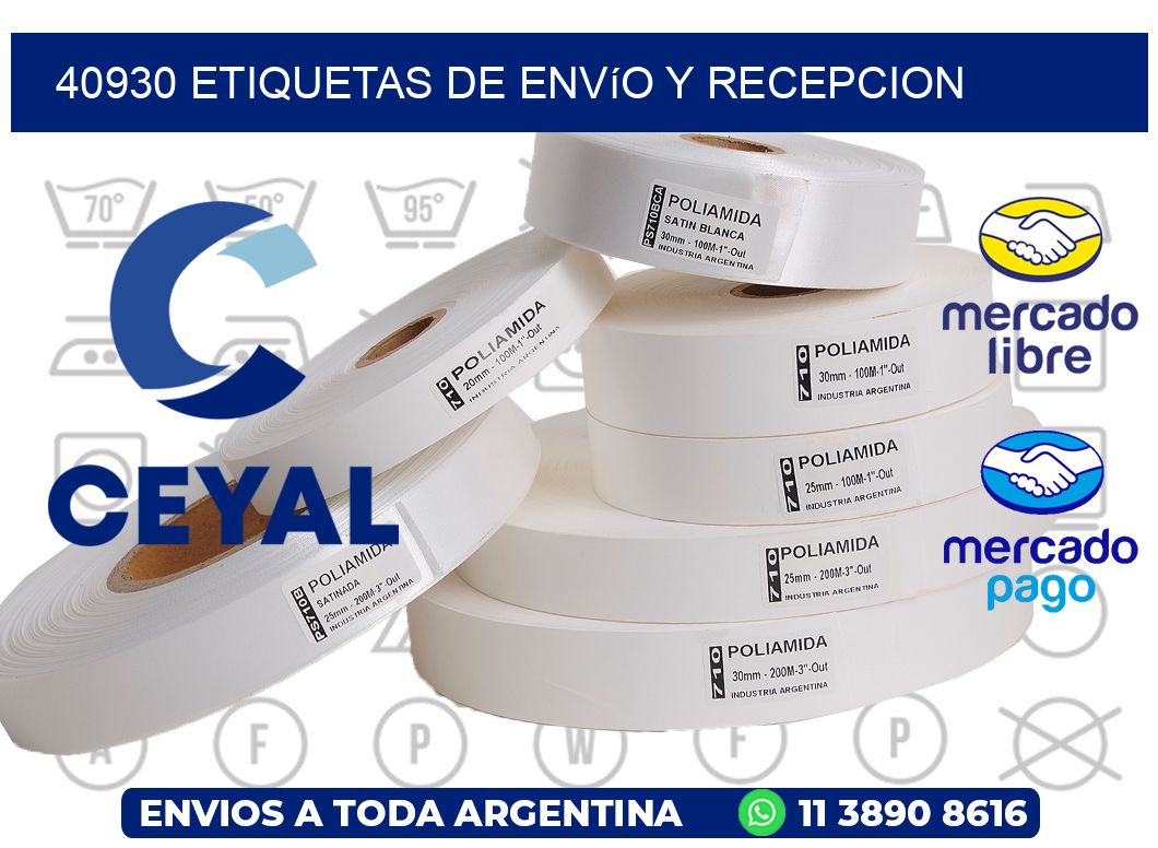 40930 Etiquetas de envío y recepcion