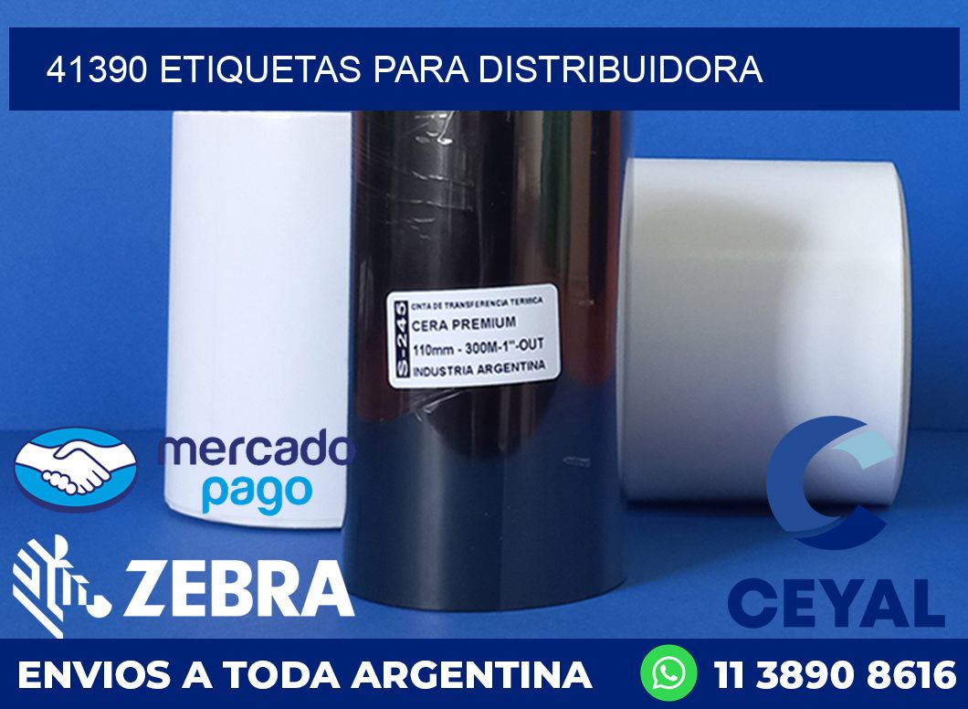41390 etiquetas para distribuidora