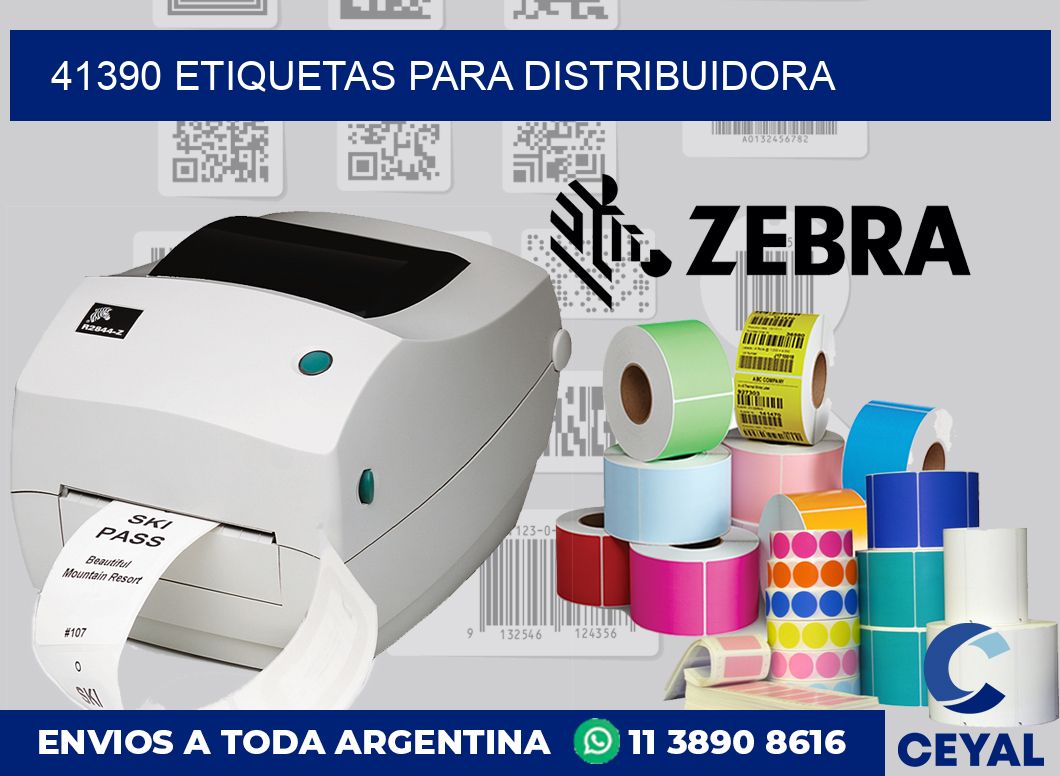 41390 etiquetas para distribuidora