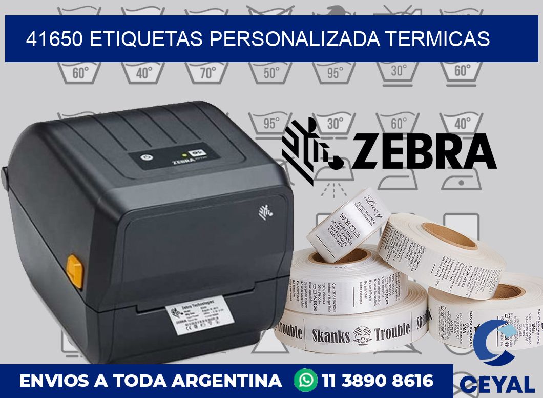 41650 etiquetas personalizada termicas