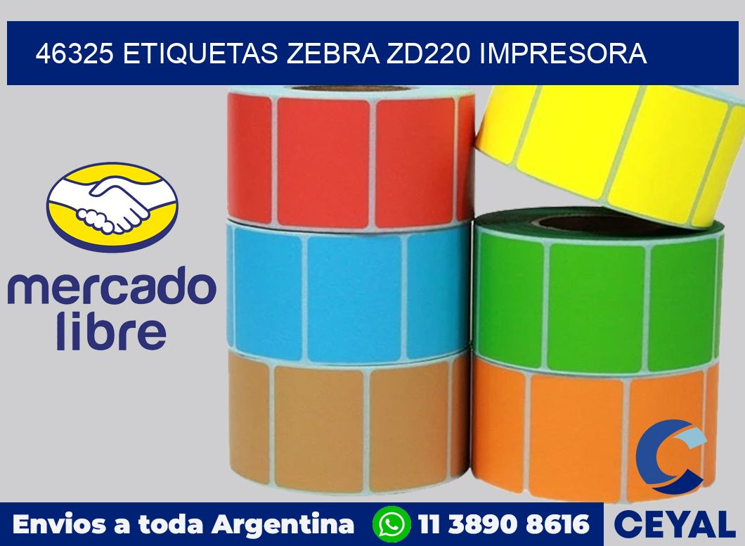 46325 etiquetas Zebra zd220 impresora