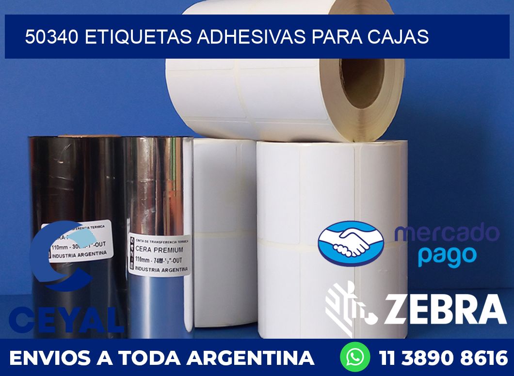 50340 etiquetas adhesivas para cajas