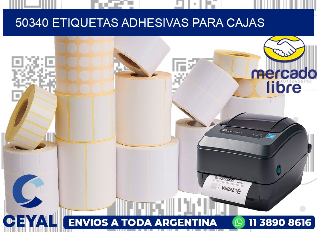 50340 etiquetas adhesivas para cajas