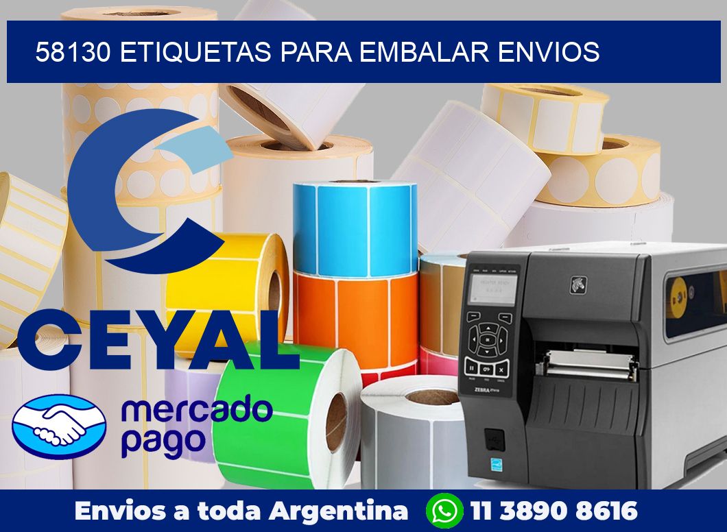 58130 Etiquetas para embalar envios