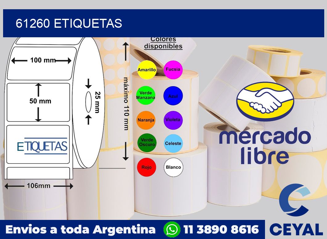 61260 etiquetas