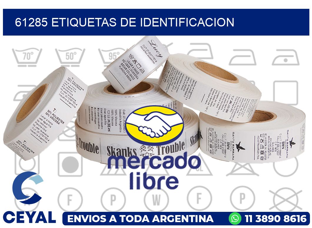 61285 Etiquetas de identificacion