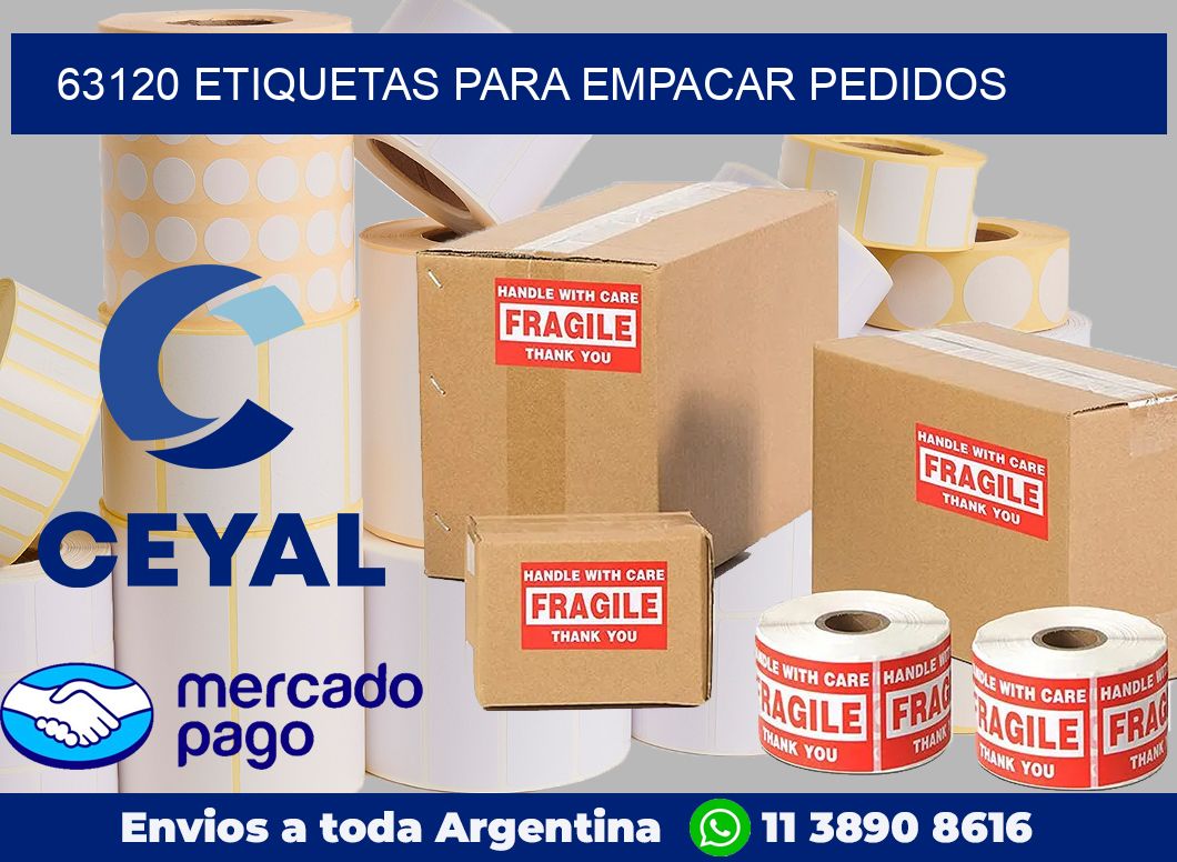 63120 Etiquetas para empacar pedidos