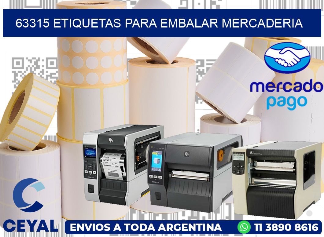 63315 Etiquetas para embalar mercaderia