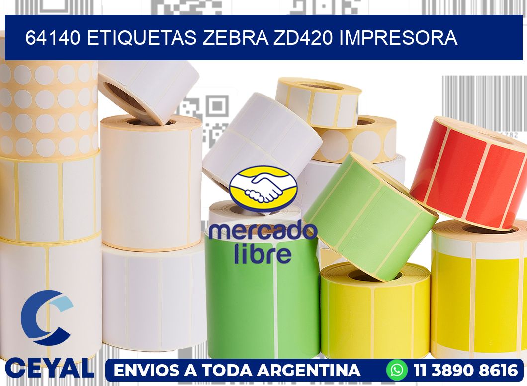 64140 etiquetas Zebra zd420 impresora