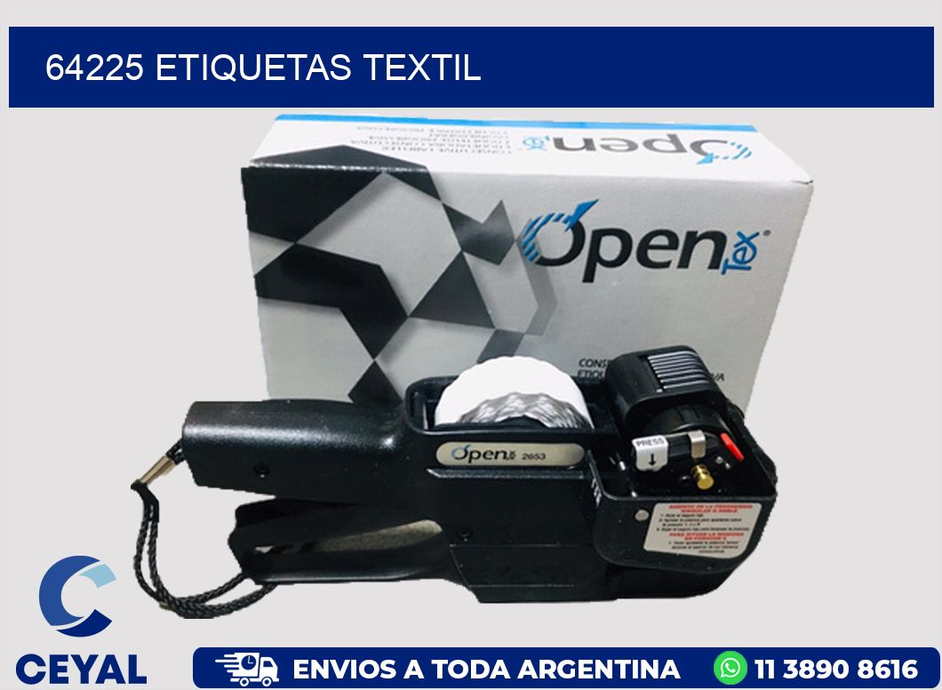 64225 etiquetas textil