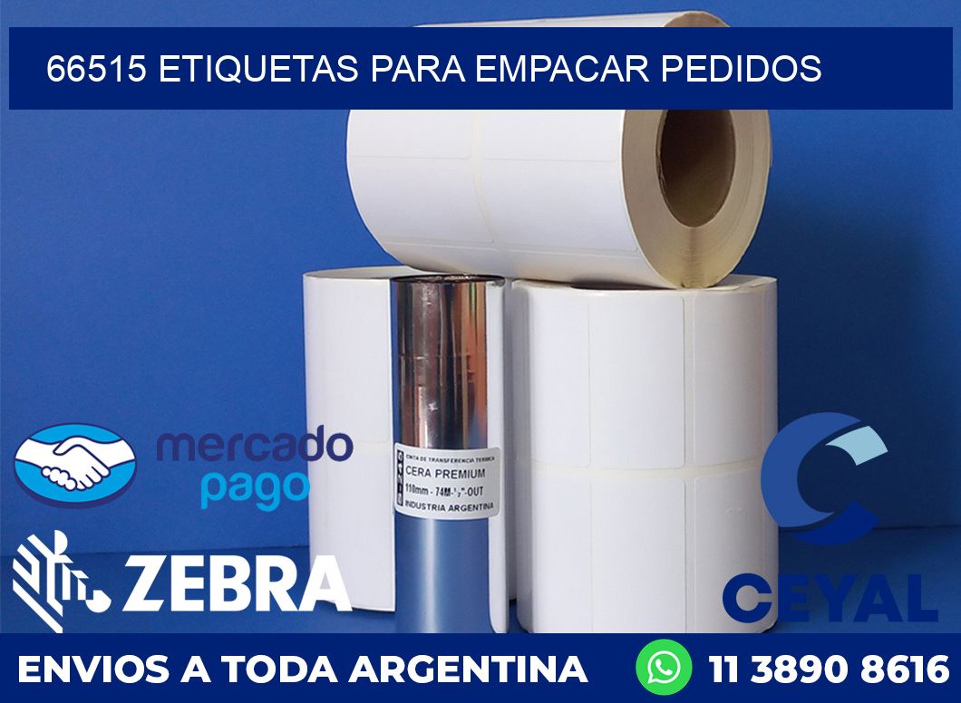 66515 etiquetas para empacar pedidos