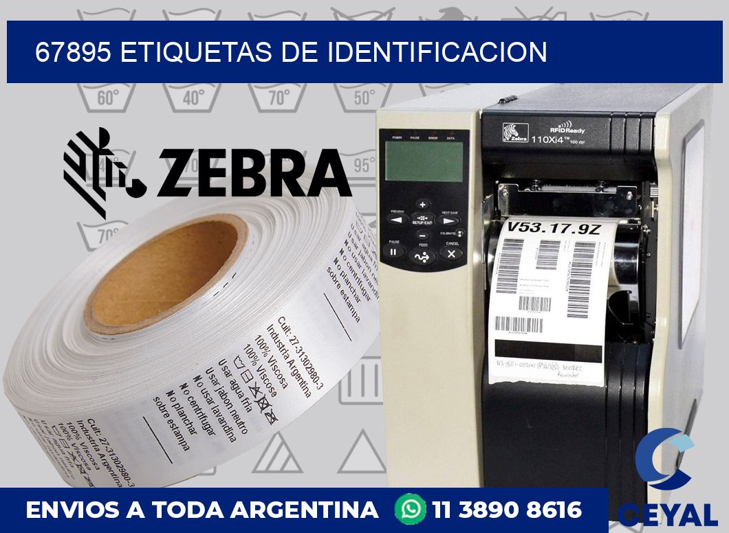 67895 Etiquetas de identificacion