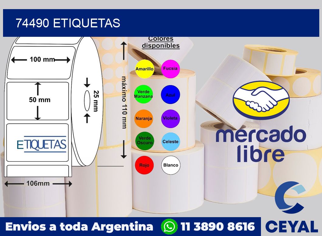 74490 etiquetas