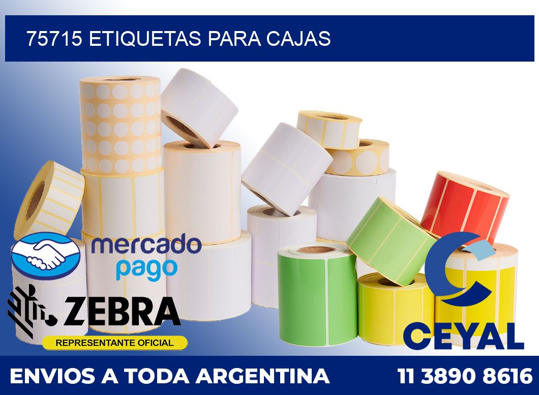75715 Etiquetas para cajas