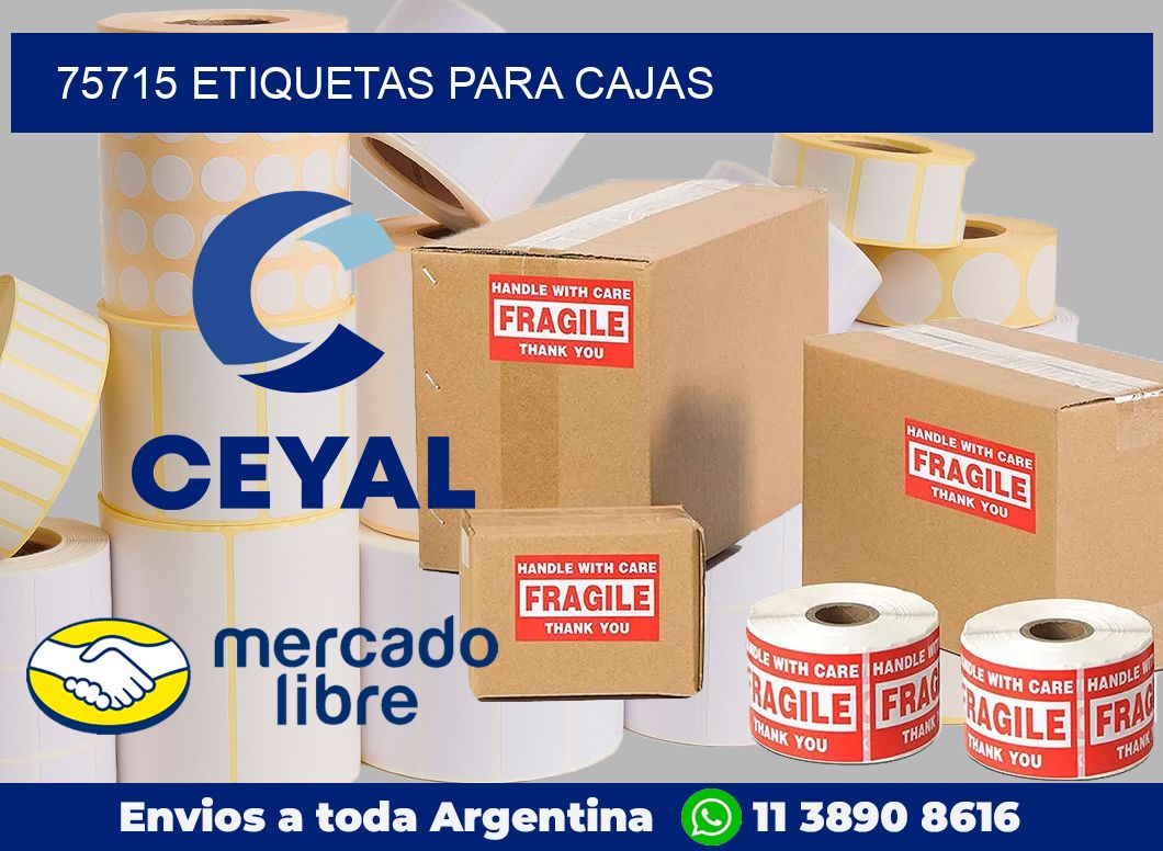 75715 Etiquetas para cajas