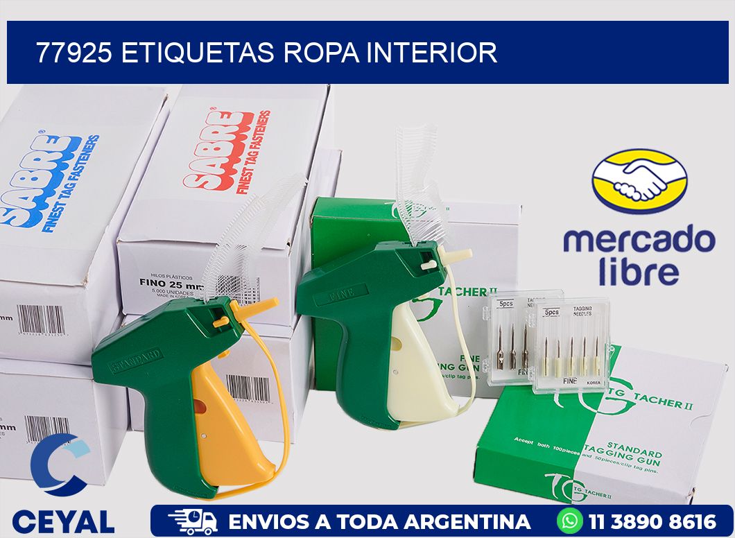 77925 Etiquetas ropa interior