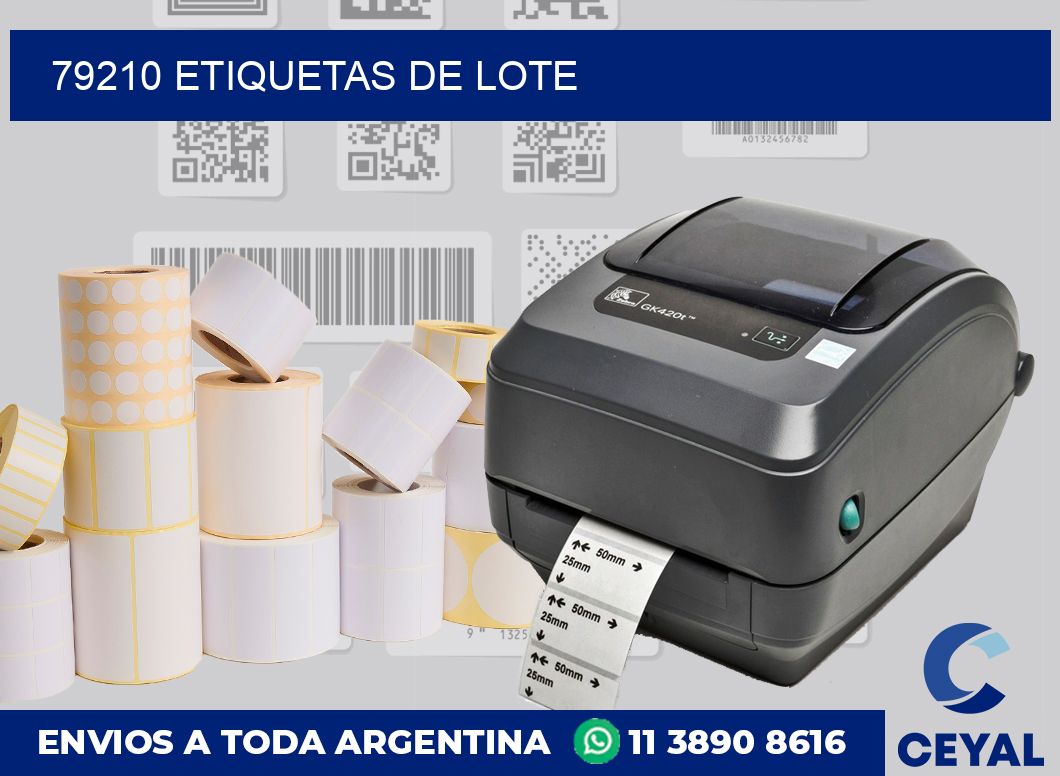 79210 Etiquetas de lote