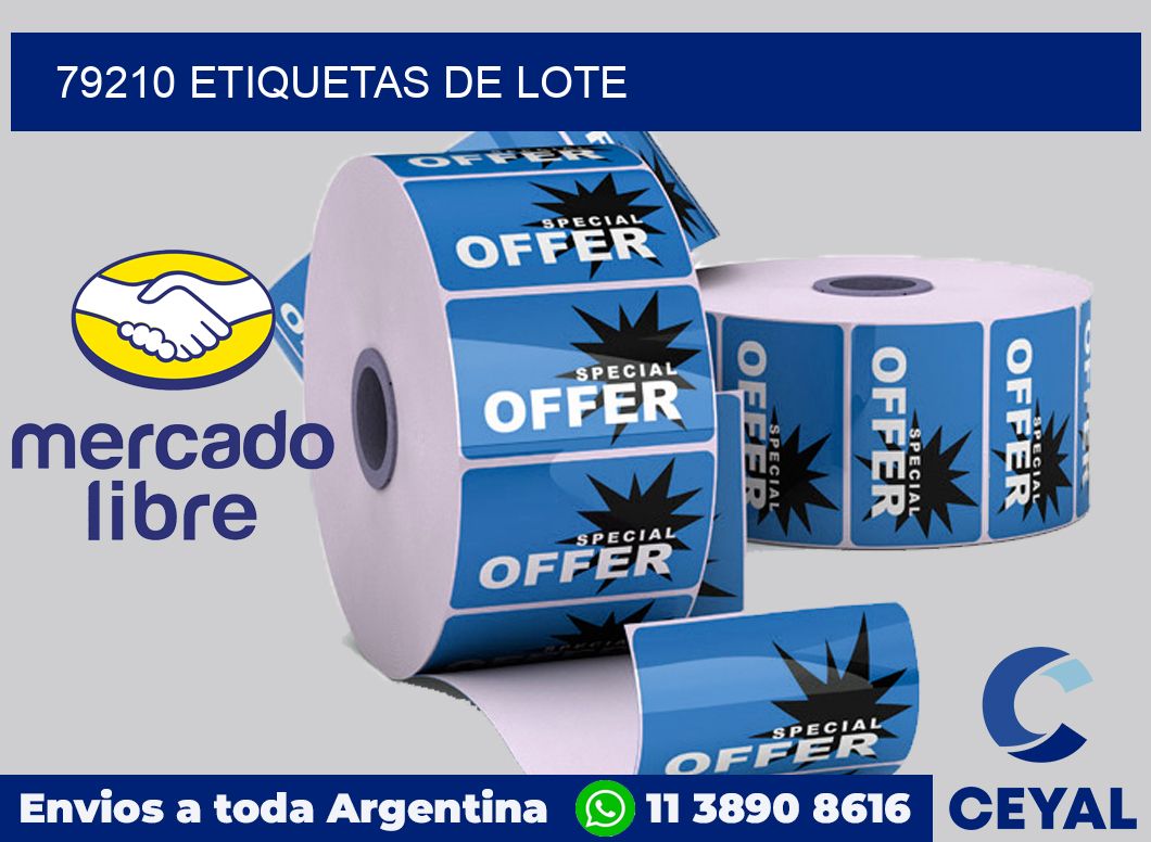 79210 Etiquetas de lote