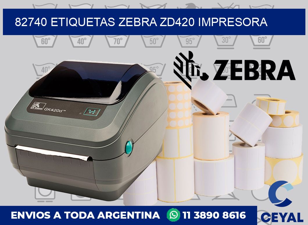 82740 etiquetas Zebra zd420 impresora