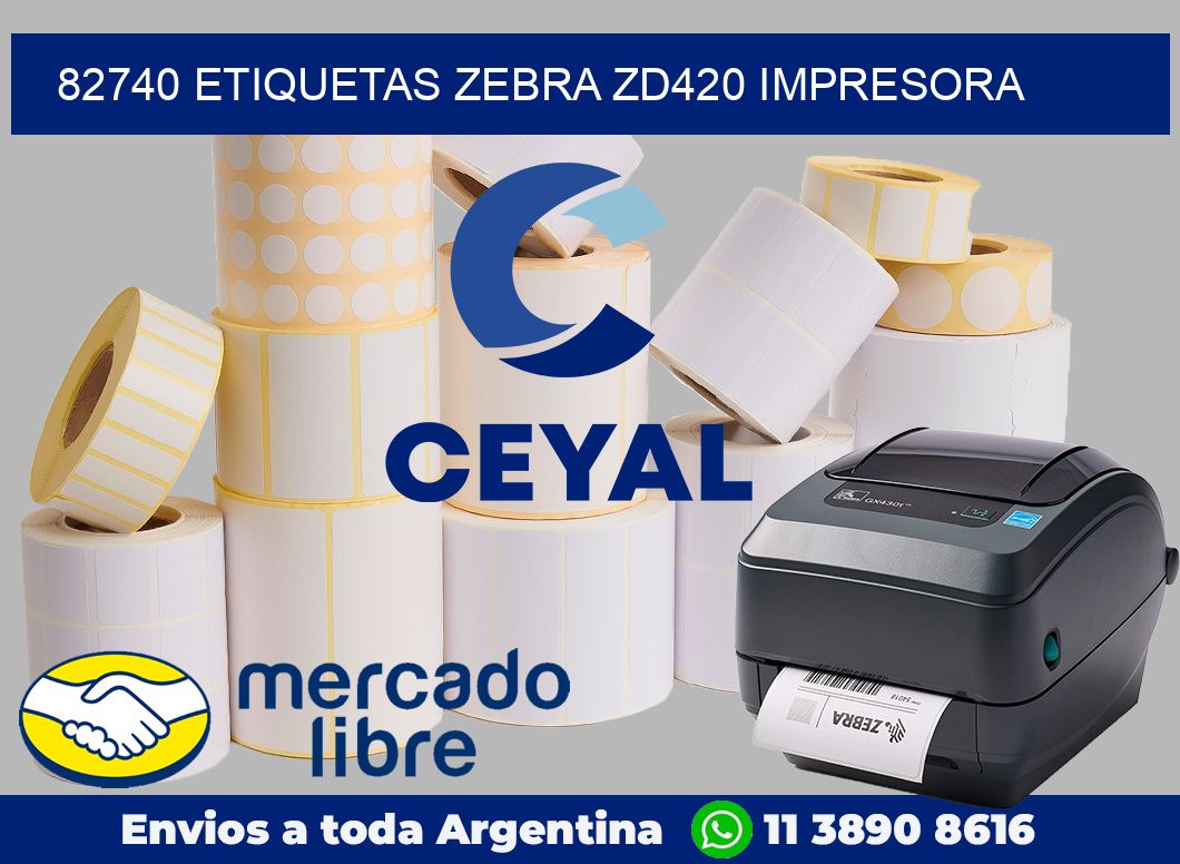 82740 etiquetas Zebra zd420 impresora