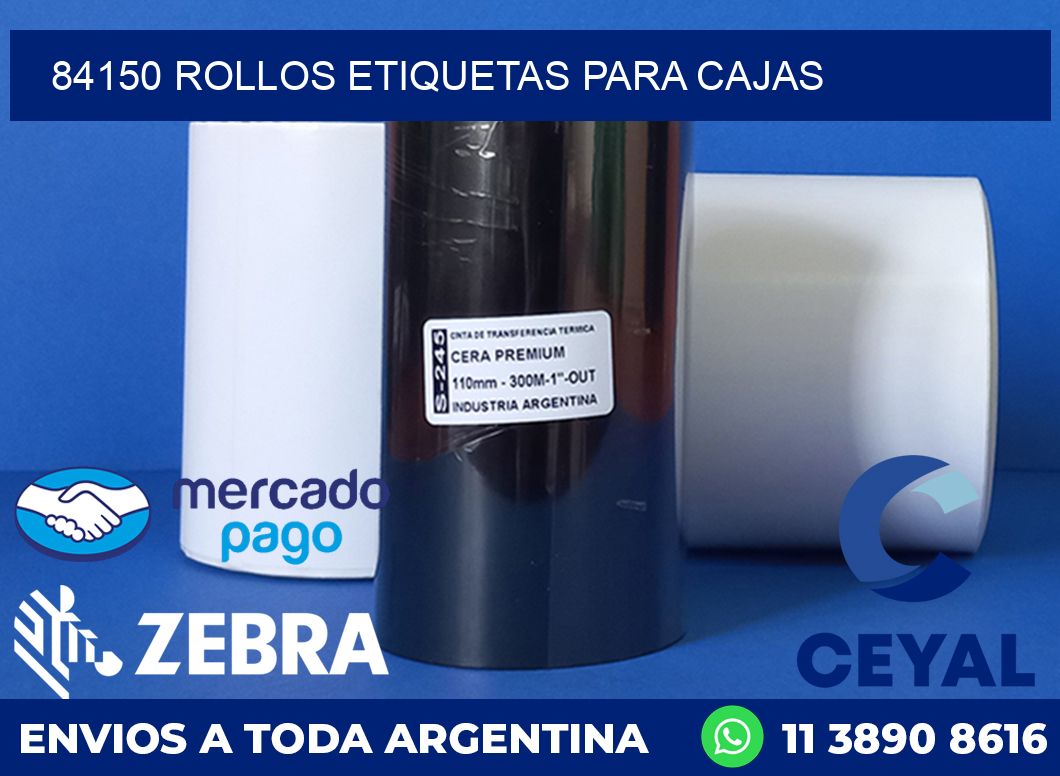 84150 rollos etiquetas para cajas