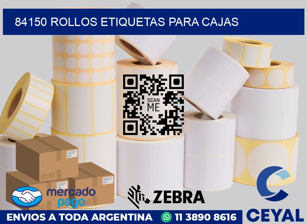 84150 rollos etiquetas para cajas