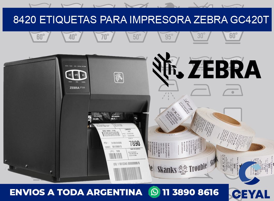 8420 etiquetas para impresora zebra GC420T