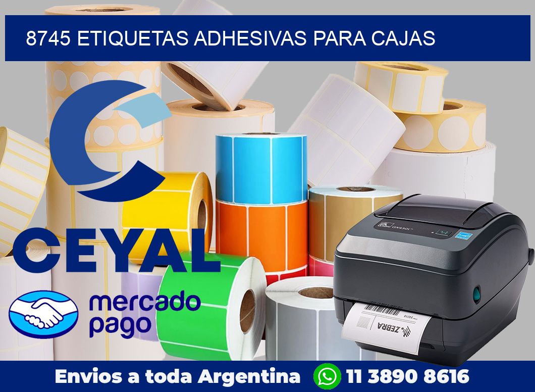 8745 Etiquetas adhesivas para cajas