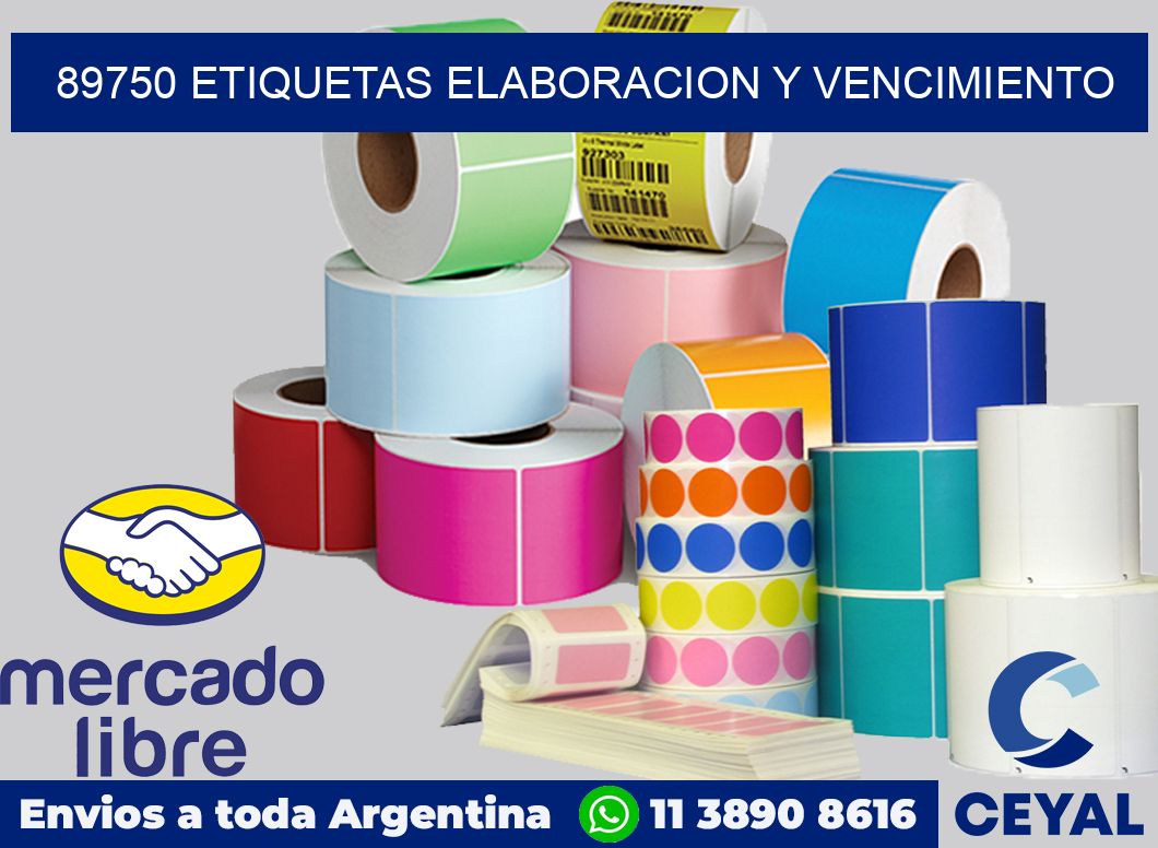 89750 Etiquetas elaboracion y vencimiento