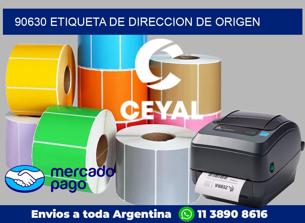 90630 Etiqueta de direccion de origen