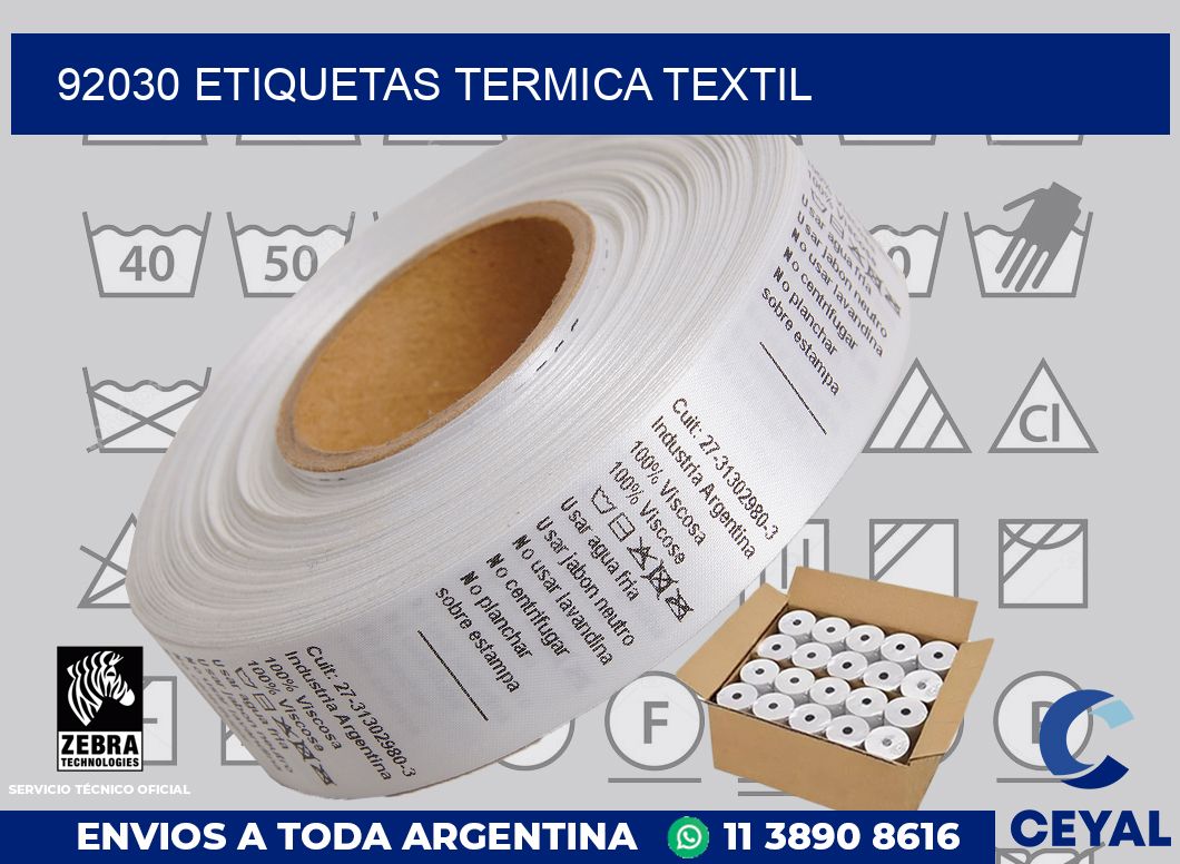 92030 etiquetas termica textil