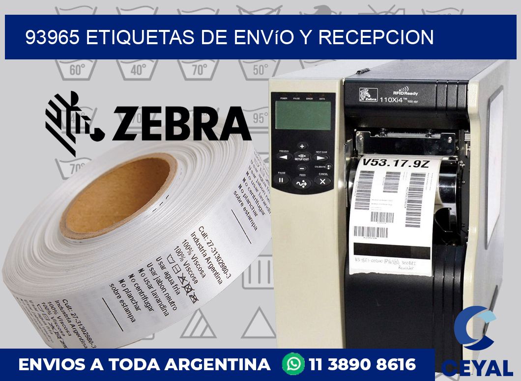 93965 Etiquetas de envío y recepcion