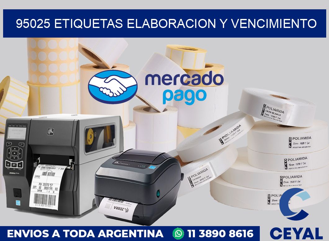 95025 Etiquetas elaboracion y vencimiento