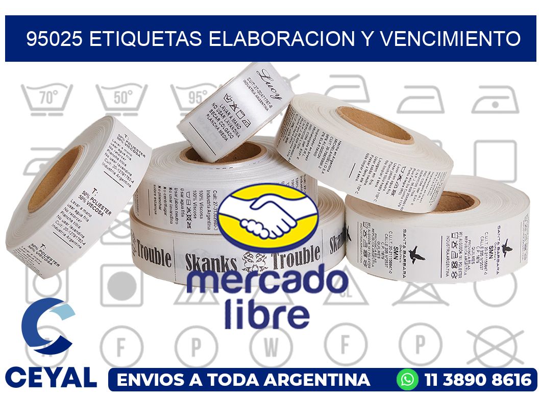 95025 Etiquetas elaboracion y vencimiento