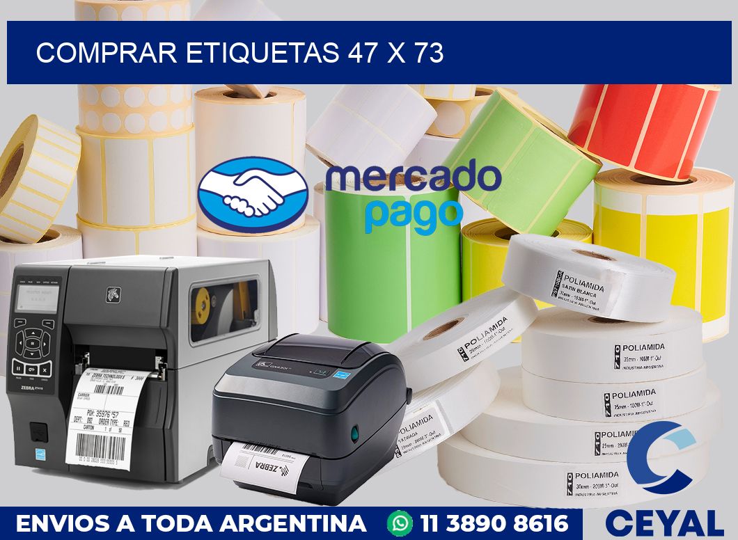 Comprar etiquetas 47 x 73
