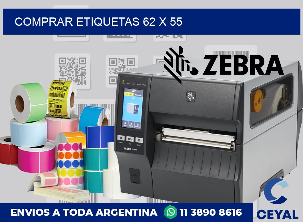 Comprar etiquetas 62 x 55