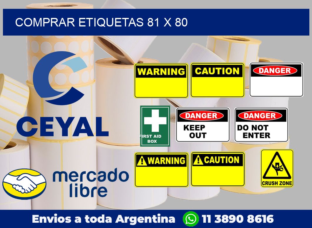Comprar etiquetas 81 x 80