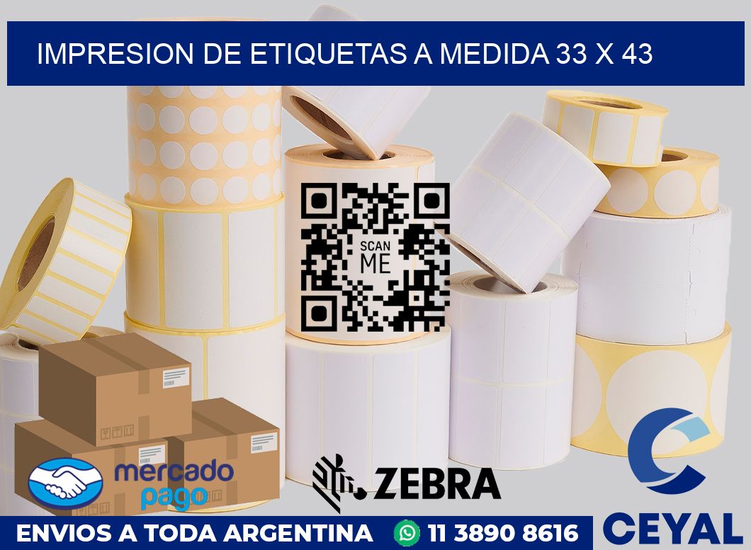 Impresion de etiquetas a medida 33 x 43