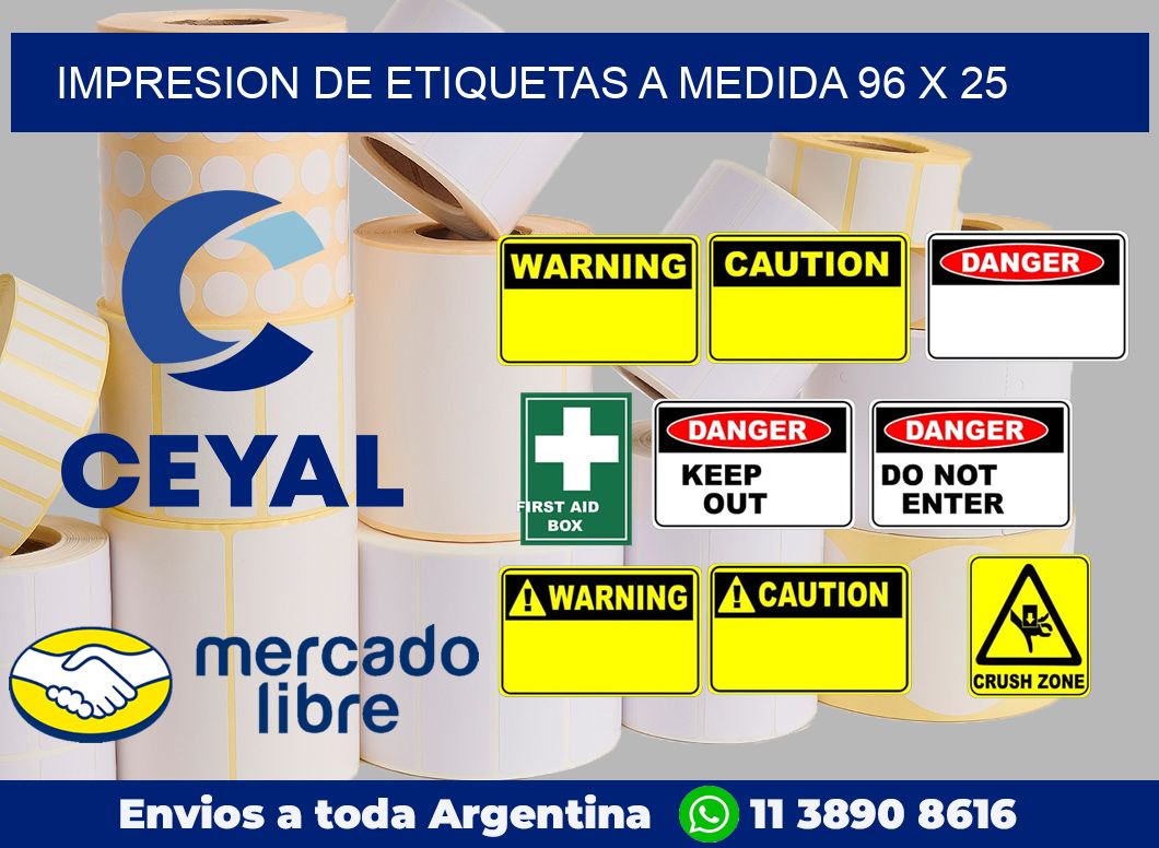 Impresion de etiquetas a medida 96 x 25