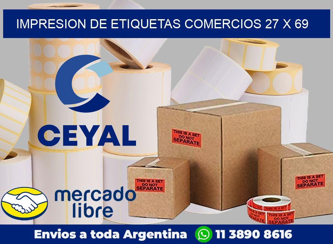 Impresion de etiquetas comercios 27 x 69