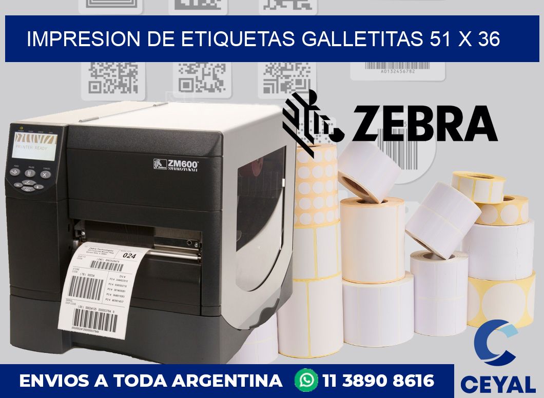 Impresion de etiquetas galletitas 51 x 36